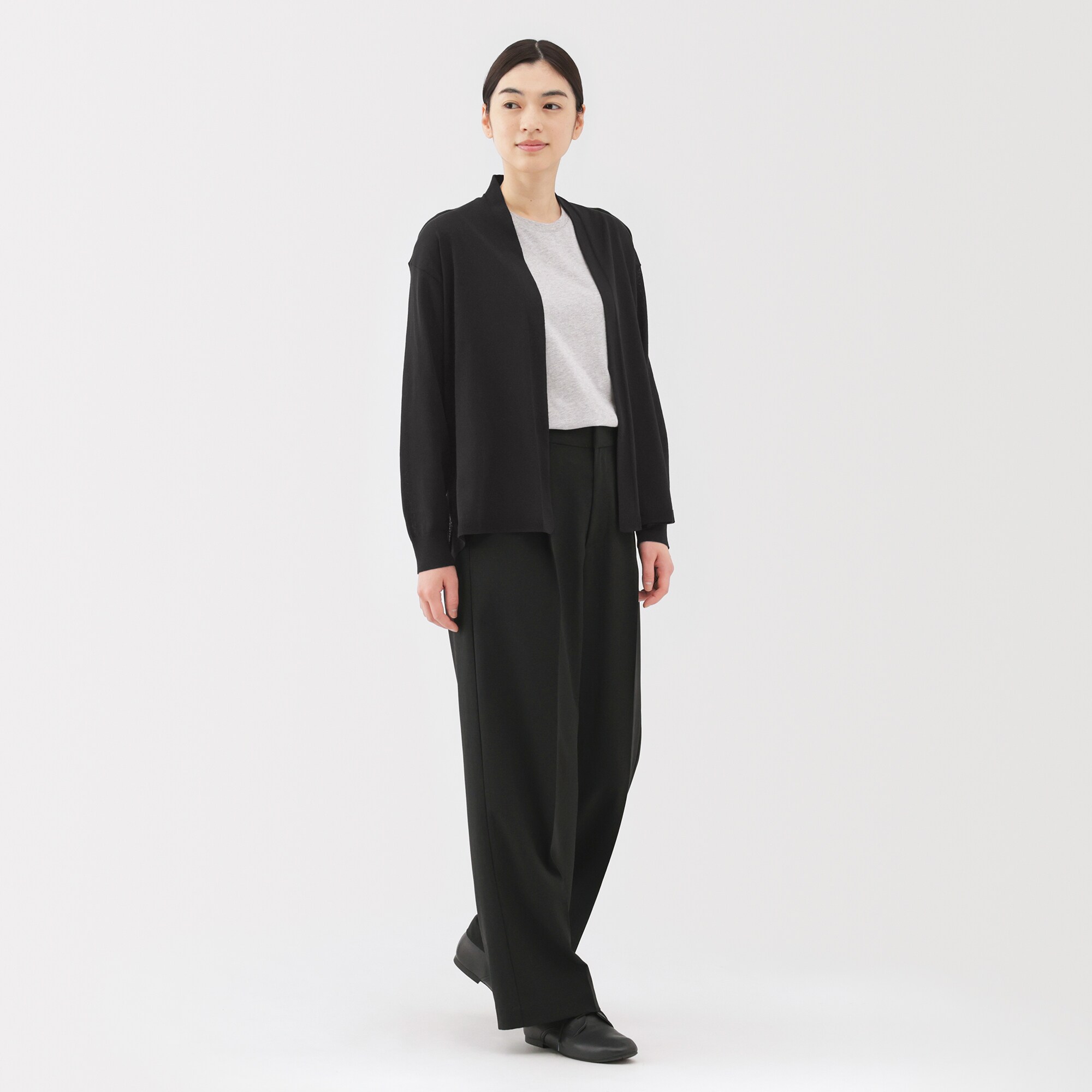MUJI (無印良品) - 無印良品　XL カーディガン MUJI (無印良品) - 無印良品 UVカットフレンチリネンクルー