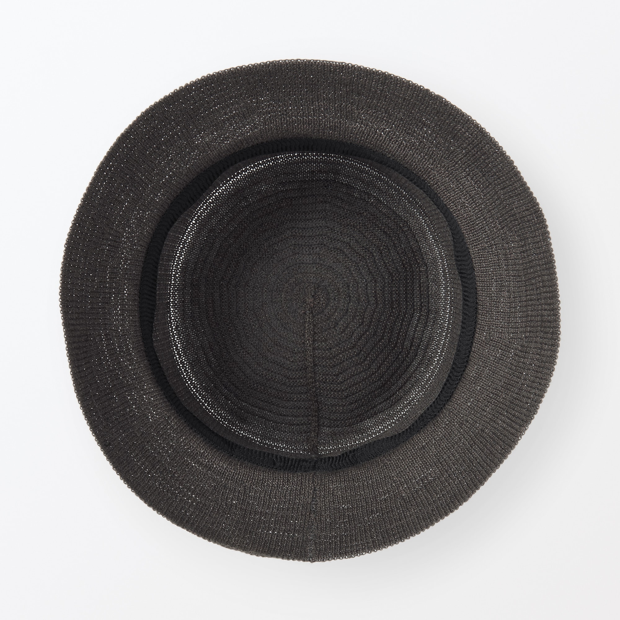 リネン混　ニット　バケットハット