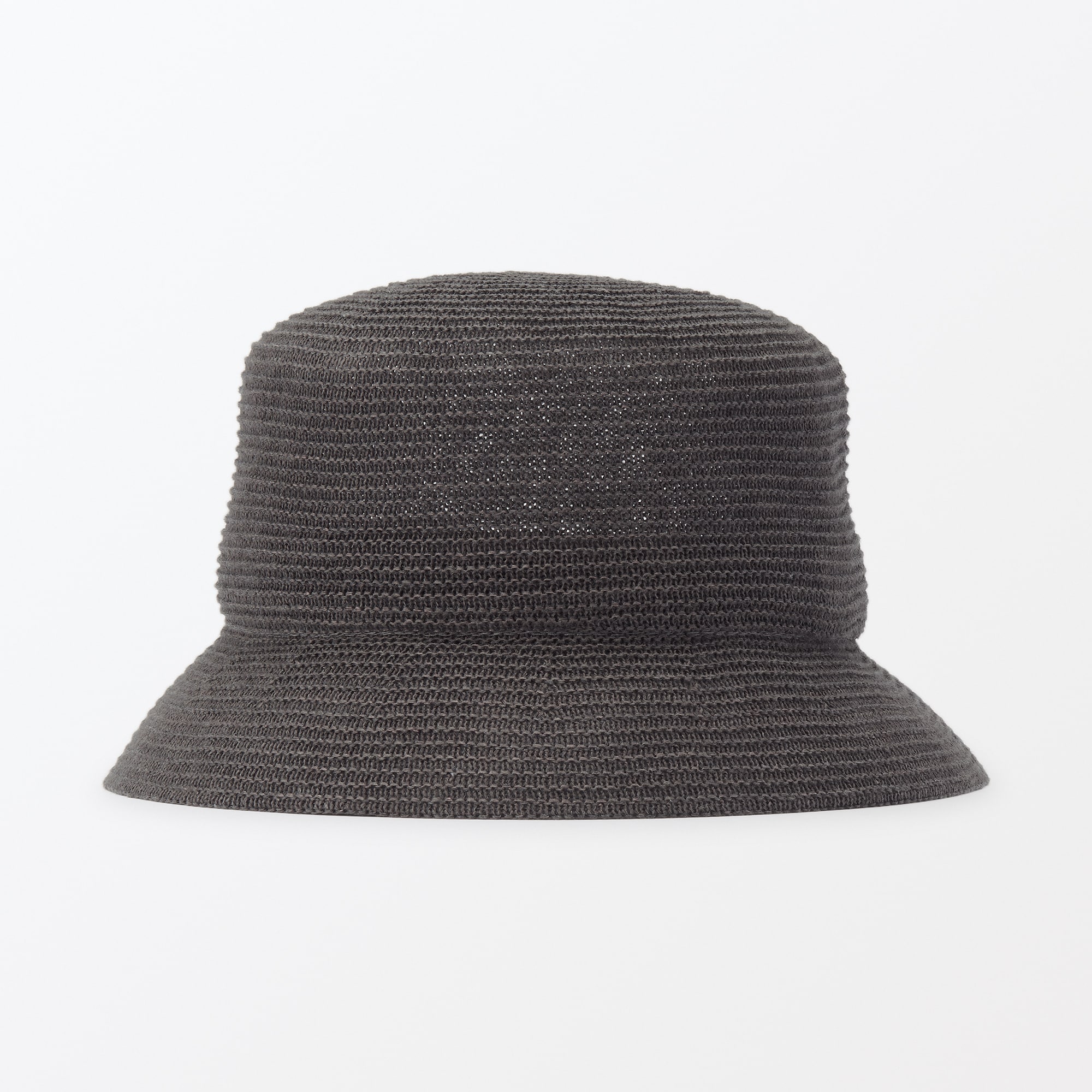 リネン混　ニット　バケットハット