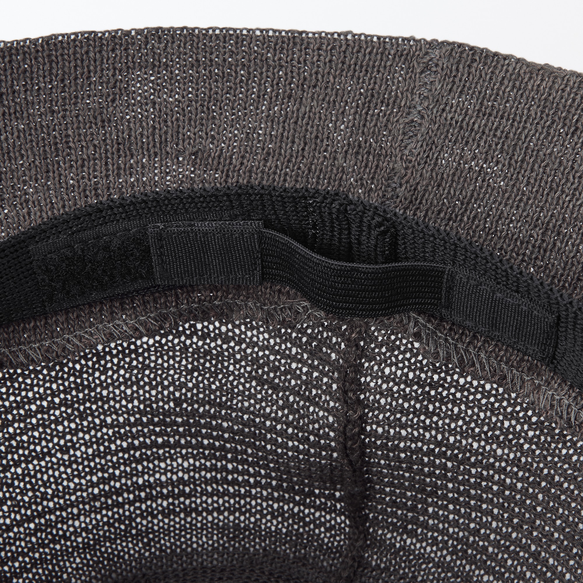 リネン混　ニット　バケットハット