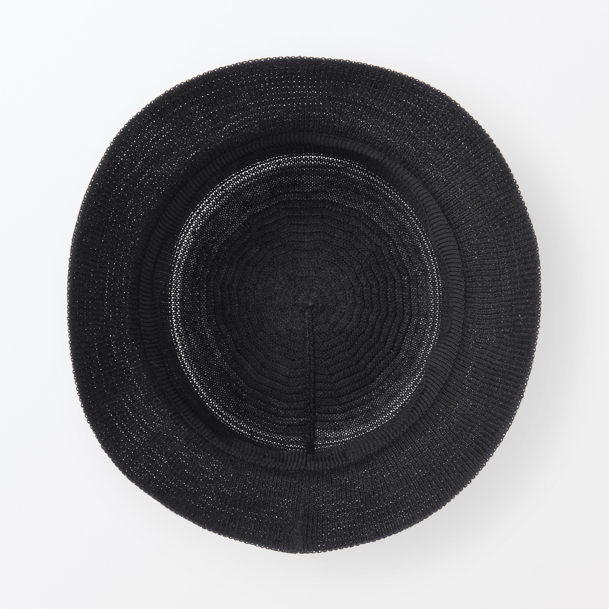 リネン混　ニット　バケットハット