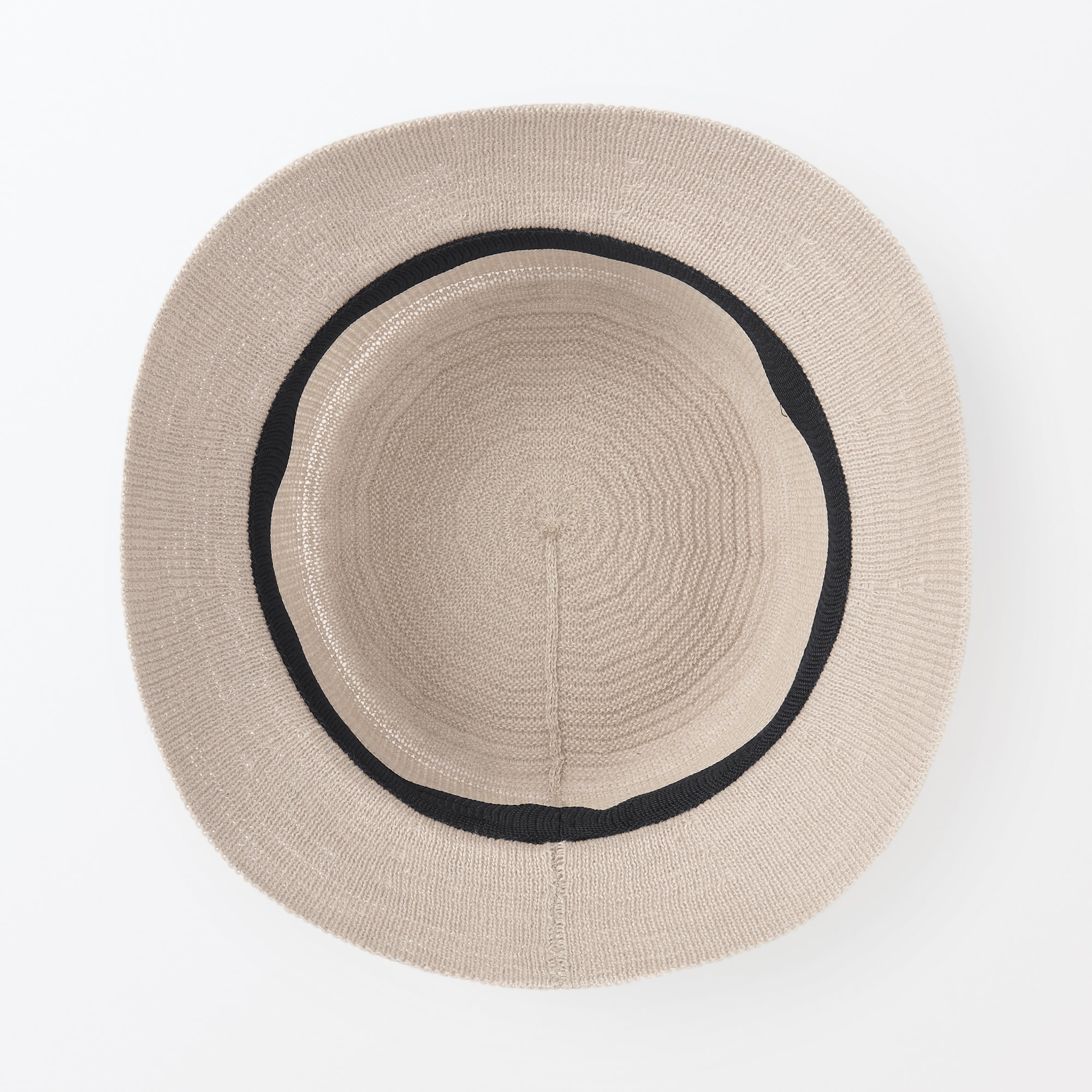 リネン混　ニット　バケットハット