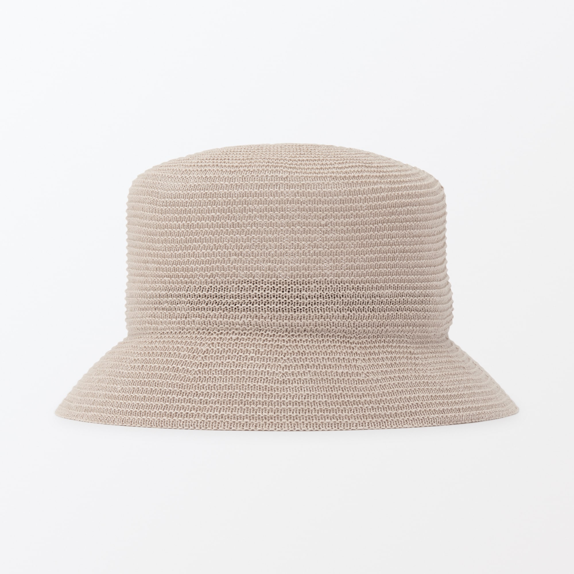 リネン混　ニット　バケットハット
