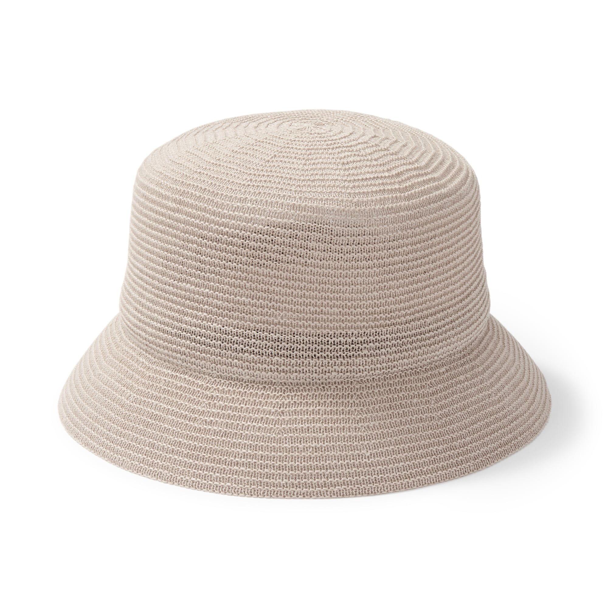 リネン混　ニット　バケットハット