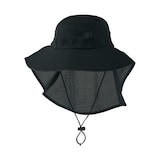 風を通す　ちいさくまとまる　日除け付きハット