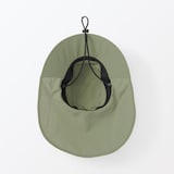 風を通す　ちいさくまとまる　日除け付きハット