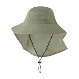 風を通す　ちいさくまとまる　日除け付きハット