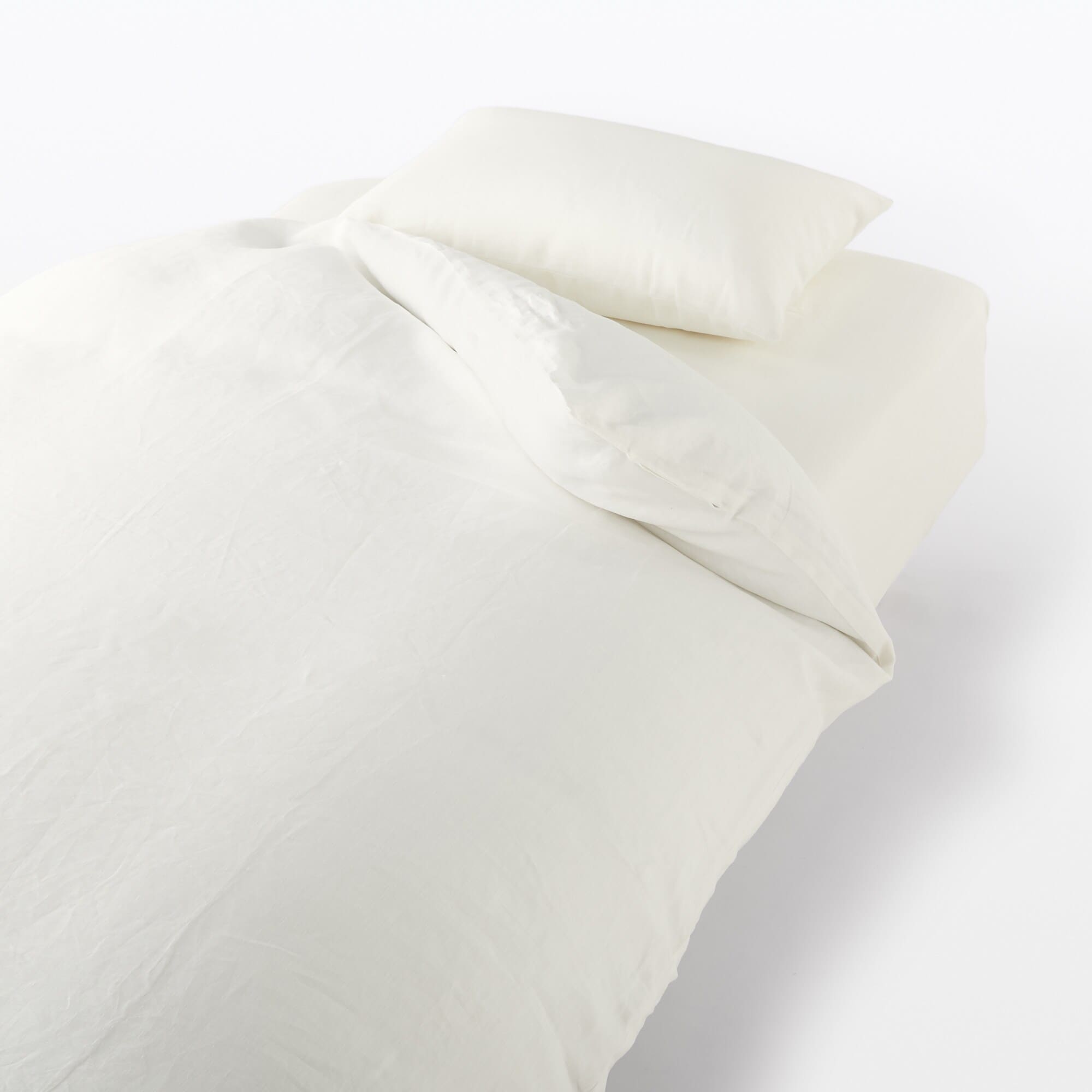 k*e様 定価9900円　新品★無印　掛け布団カバー　クイーンサイズ　麻平織 新品】無印良品 リヨセル麻 掛ふとんカバー クイーンサイズ