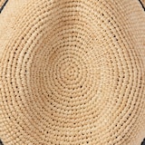 ラフィア　たためる　中折れ帽子