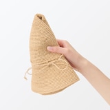 ラフィア　たためる　キャペリン