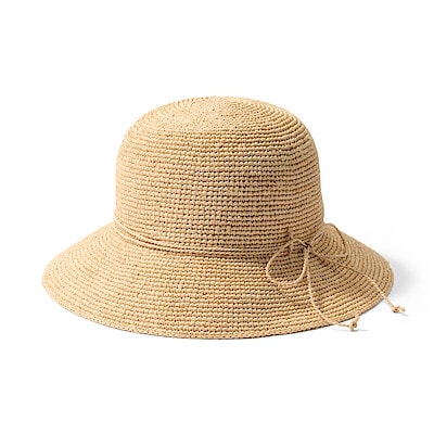 ラフィア　たためる　キャペリン