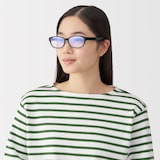 ブルーライト対応　オーバル型サングラス