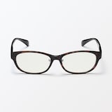 ブルーライト対応　オーバル型サングラス