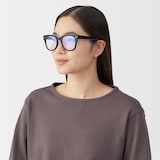 ブルーライト対応　ウェリントン型サングラス