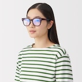 ブルーライト対応　ウェリントン型サングラス