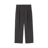 紳士　乾きやすいイージータックワイドパンツ