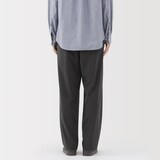 紳士　乾きやすいイージータックワイドパンツ