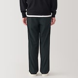 紳士　乾きやすいイージータックワイドパンツ