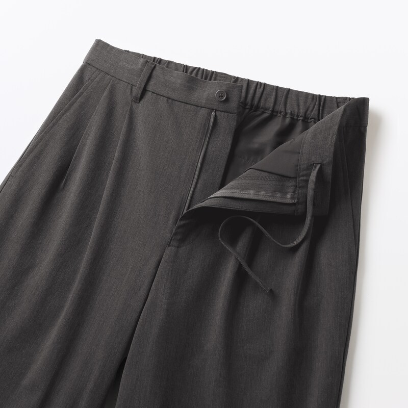 紳士 乾きやすいイージータックワイドパンツ | 無印良品