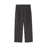 紳士　乾きやすいイージータックワイドパンツ