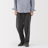 紳士　乾きやすいイージータックワイドパンツ