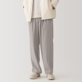 紳士　乾きやすいイージータックワイドパンツ