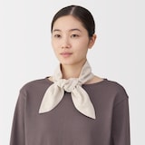ＵＶカット　ヘンプコットン　ポケット付きスカーフ