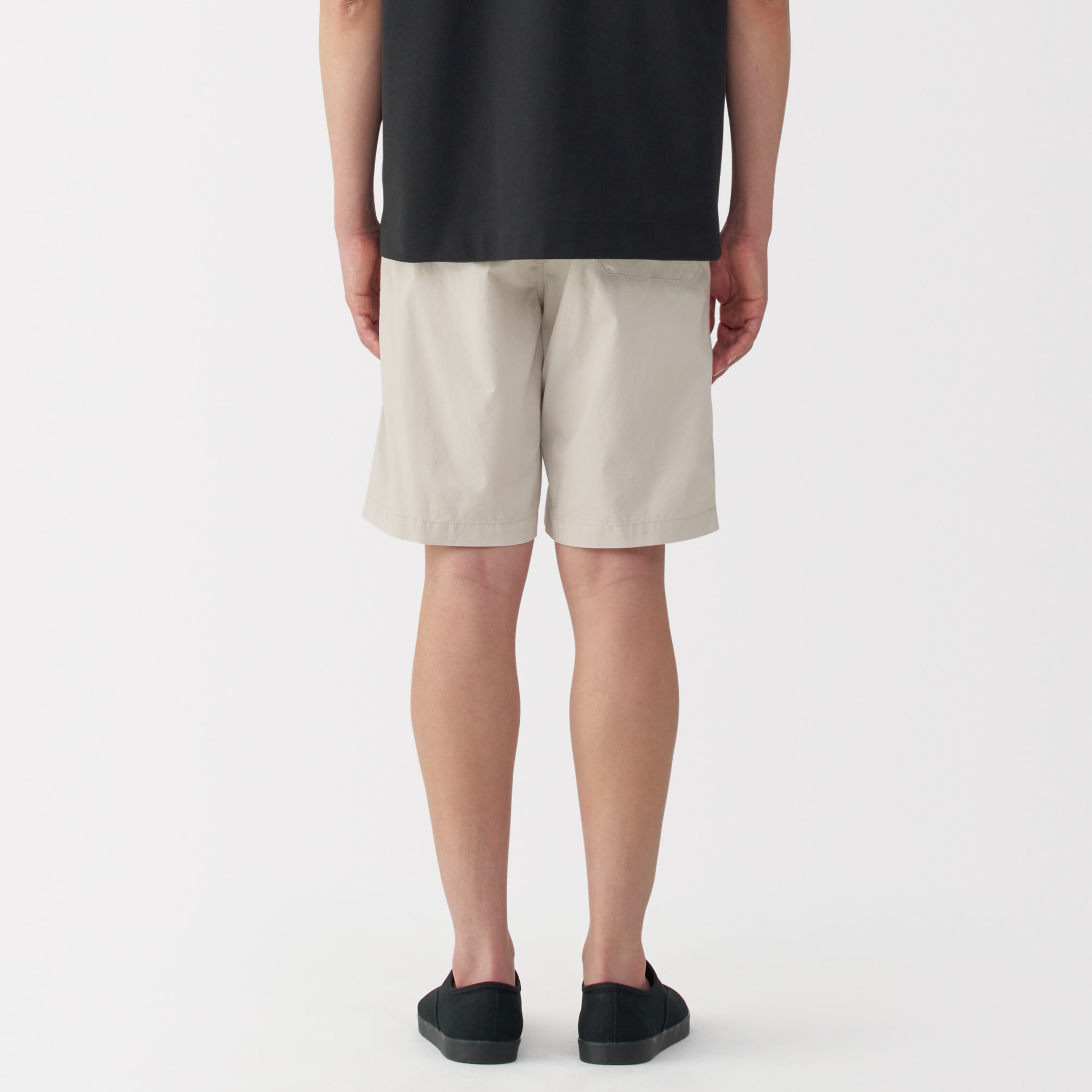 紳士　洗いざらしブロードイージーショートパンツ