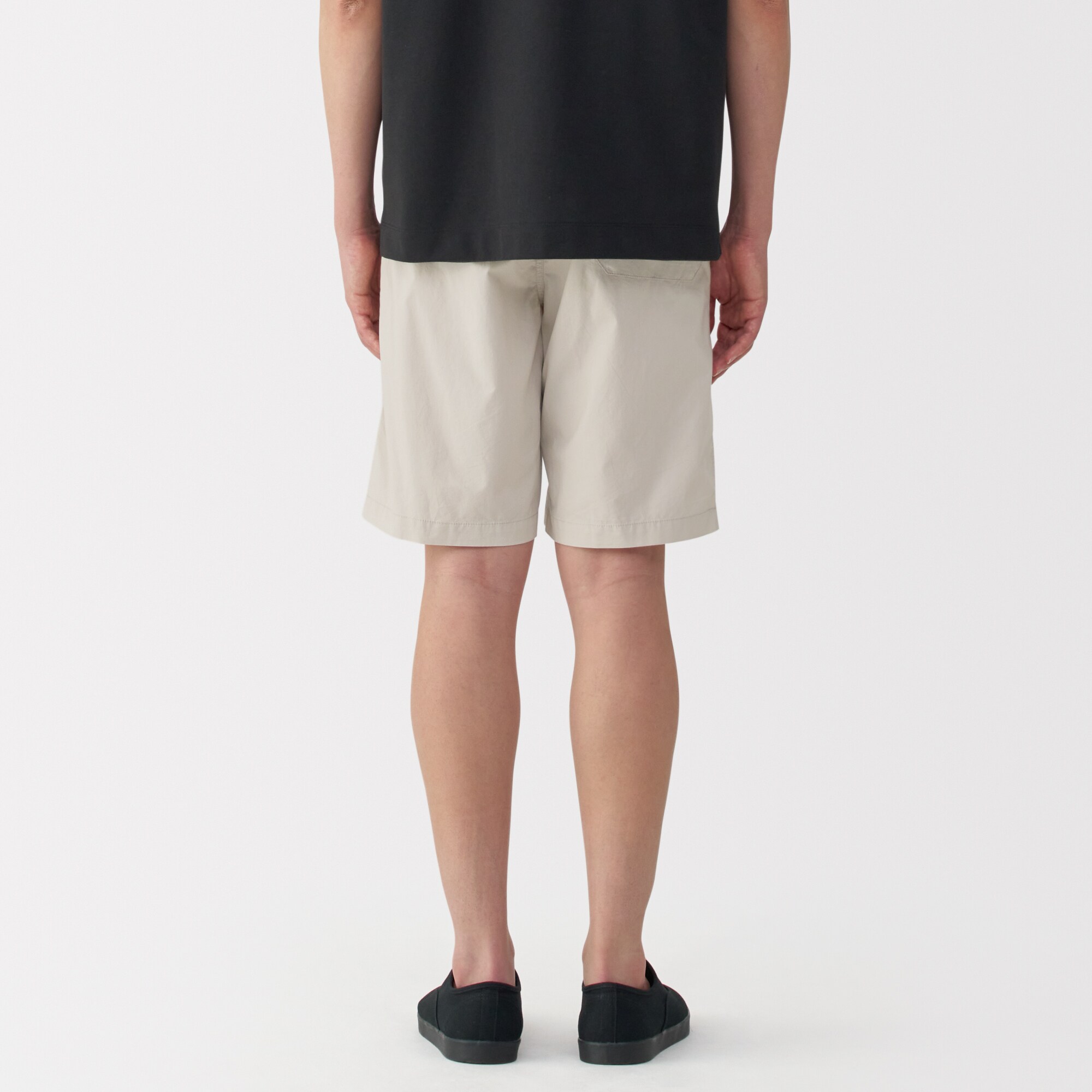 紳士　洗いざらしブロードイージーショートパンツ