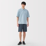 紳士　洗いざらしブロードイージーショートパンツ