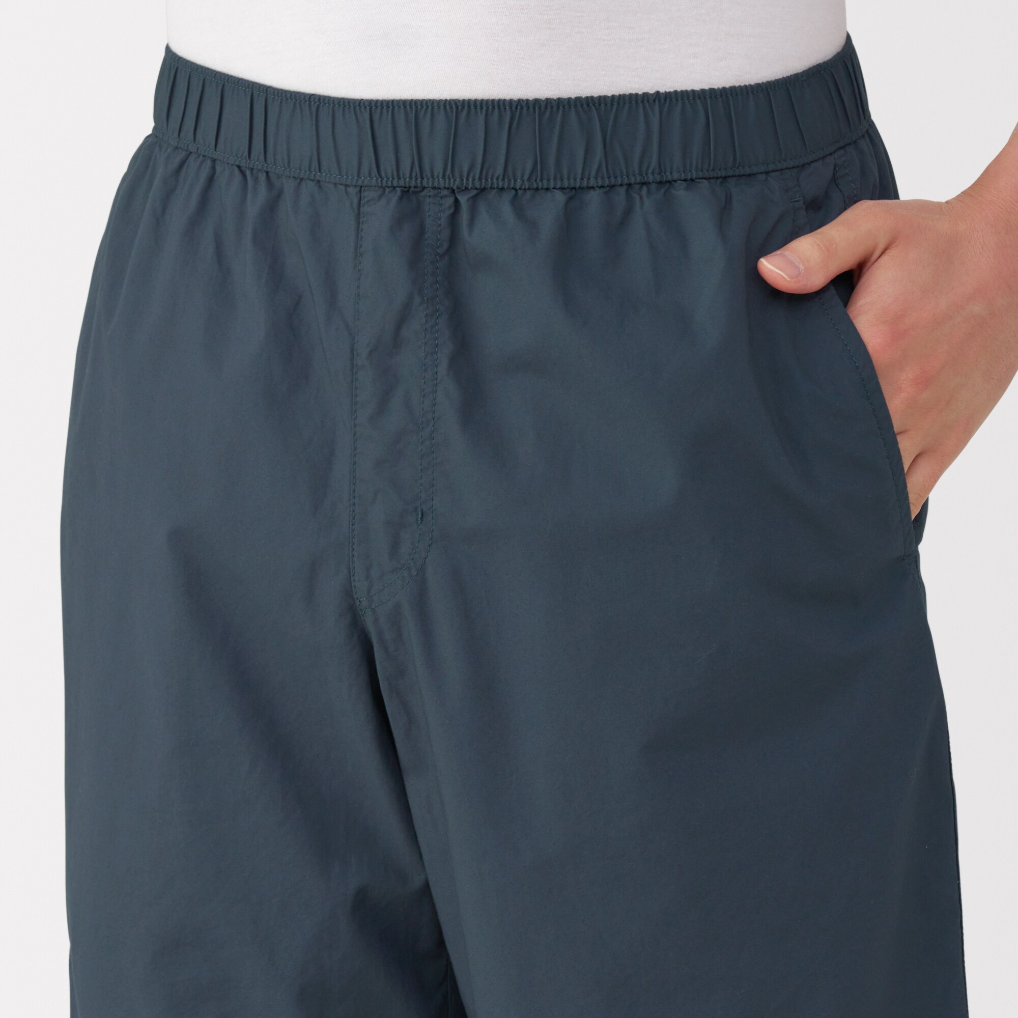 紳士　洗いざらしブロードイージーショートパンツ