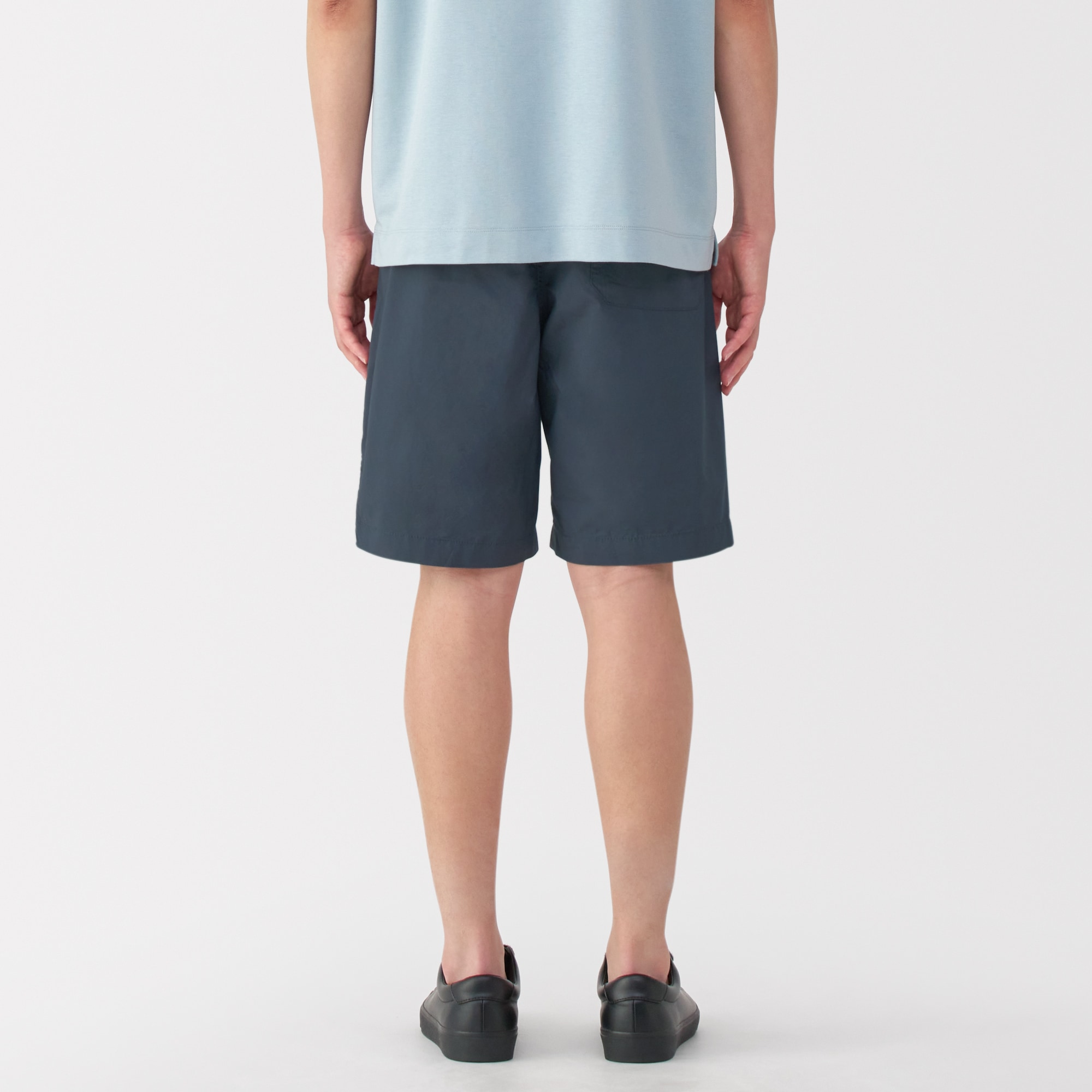 紳士　洗いざらしブロードイージーショートパンツ