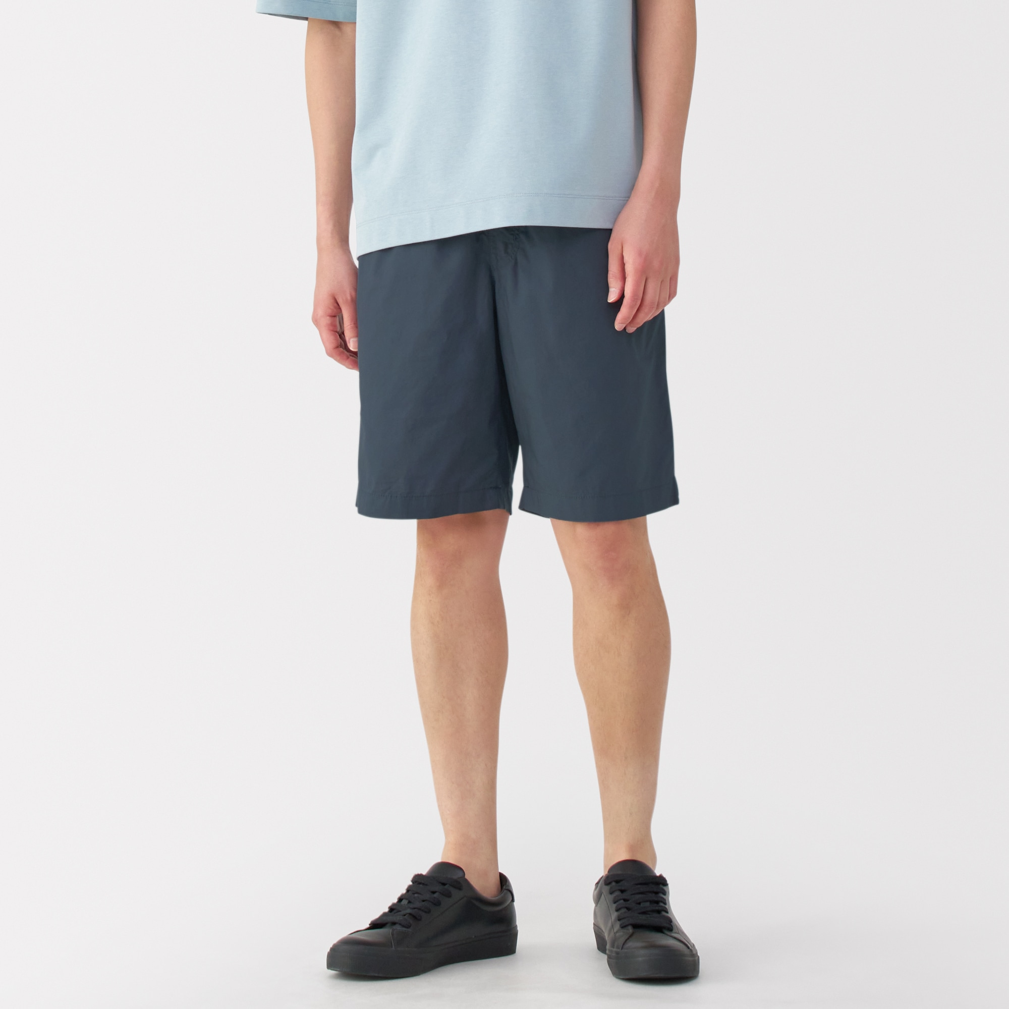 紳士　洗いざらしブロードイージーショートパンツ