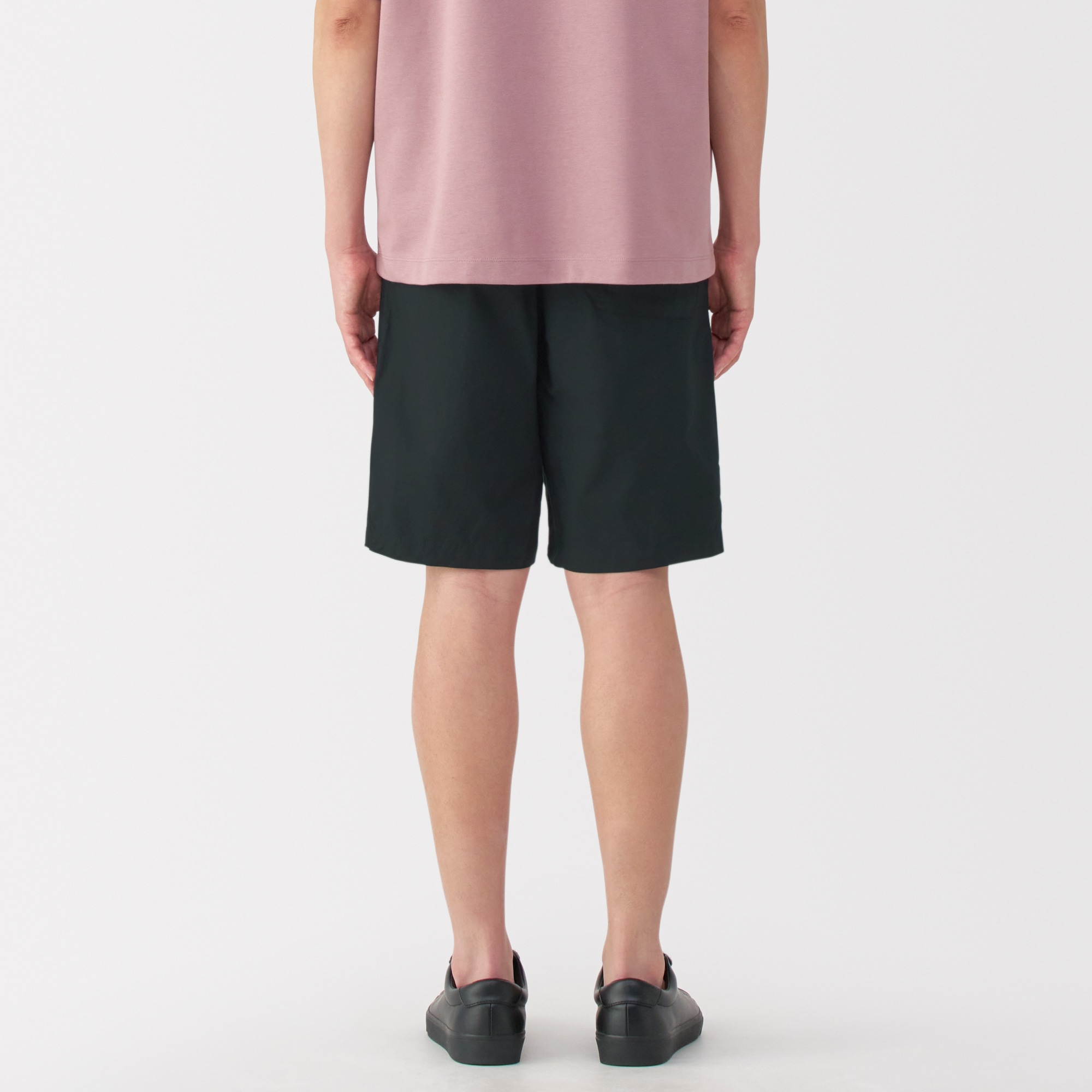 紳士　洗いざらしブロードイージーショートパンツ