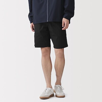 紳士　洗いざらしブロードイージーショートパンツ