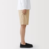 紳士　洗いざらしブロードイージーショートパンツ