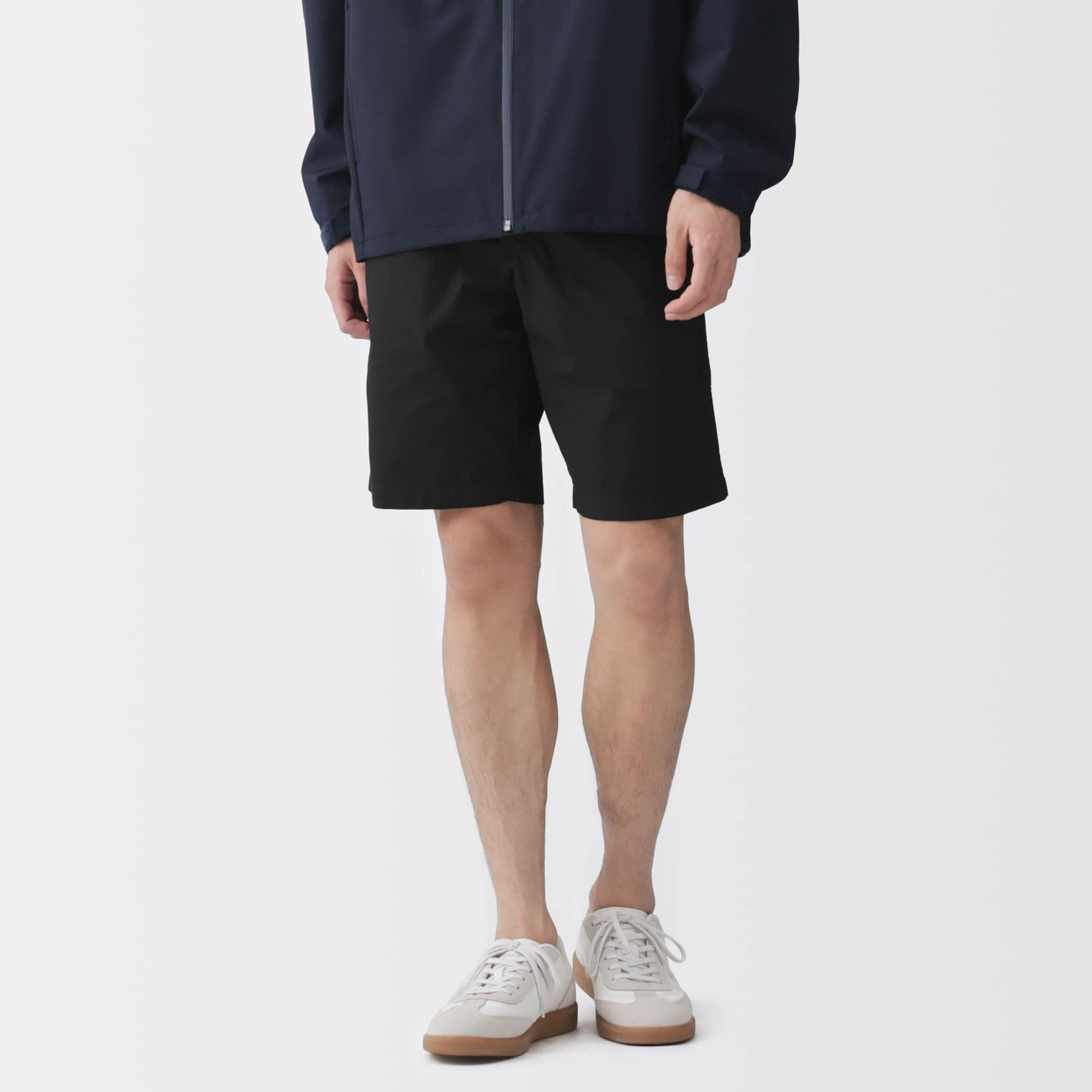 紳士　洗いざらしブロードイージーショートパンツ