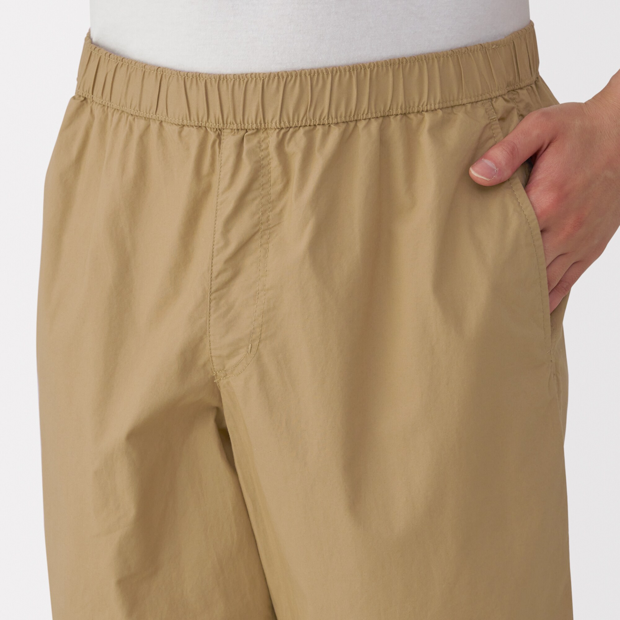 紳士　洗いざらしブロードイージーショートパンツ