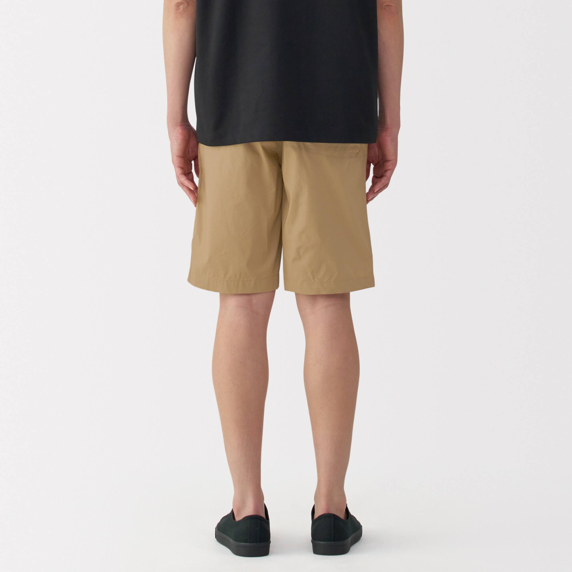 紳士　洗いざらしブロードイージーショートパンツ