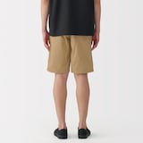 紳士　洗いざらしブロードイージーショートパンツ