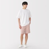 紳士　洗いざらしブロードイージーショートパンツ