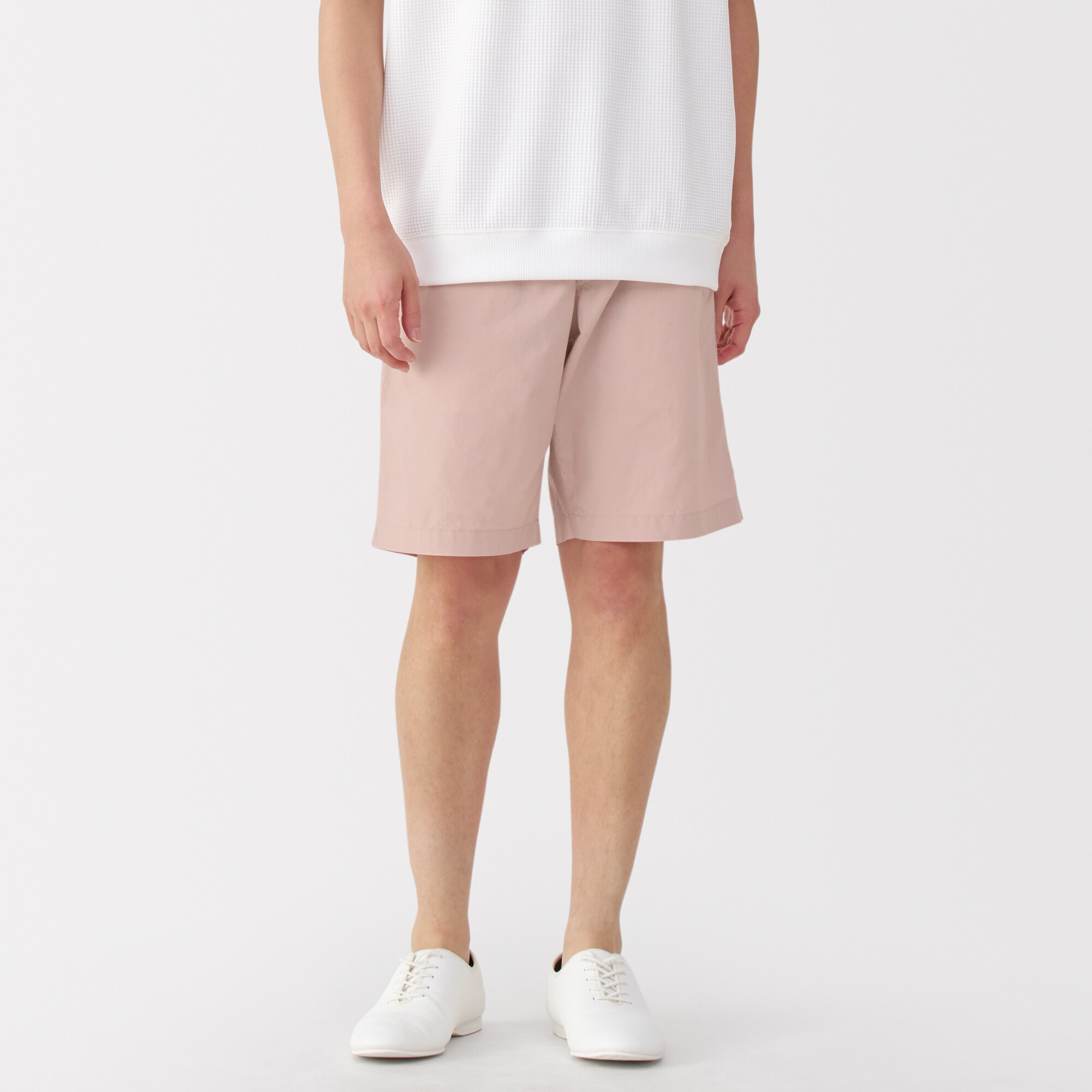 紳士　洗いざらしブロードイージーショートパンツ