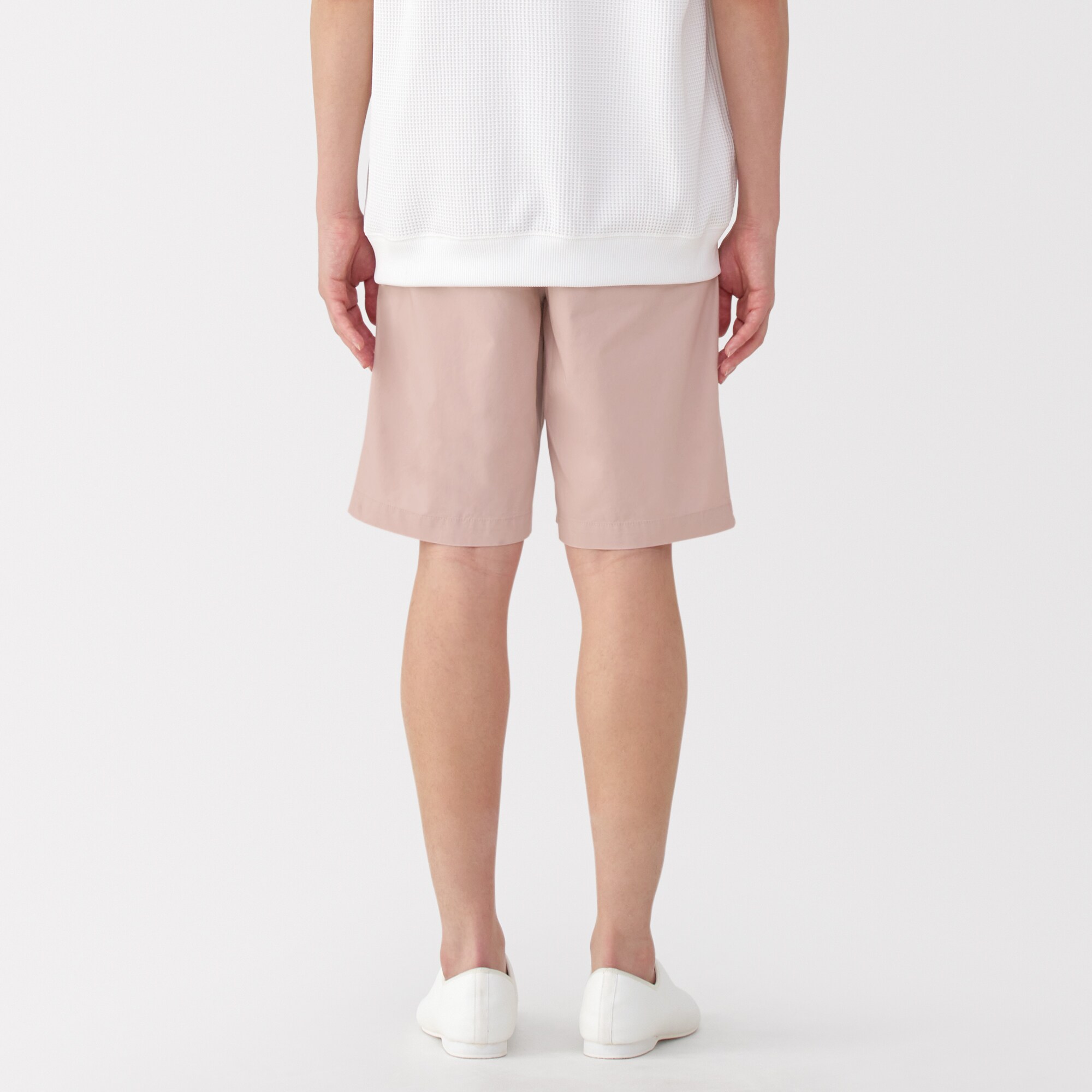 紳士　洗いざらしブロードイージーショートパンツ