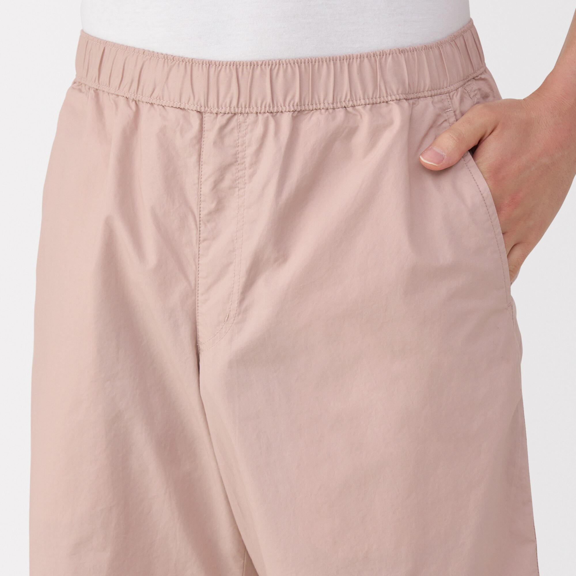 紳士　洗いざらしブロードイージーショートパンツ