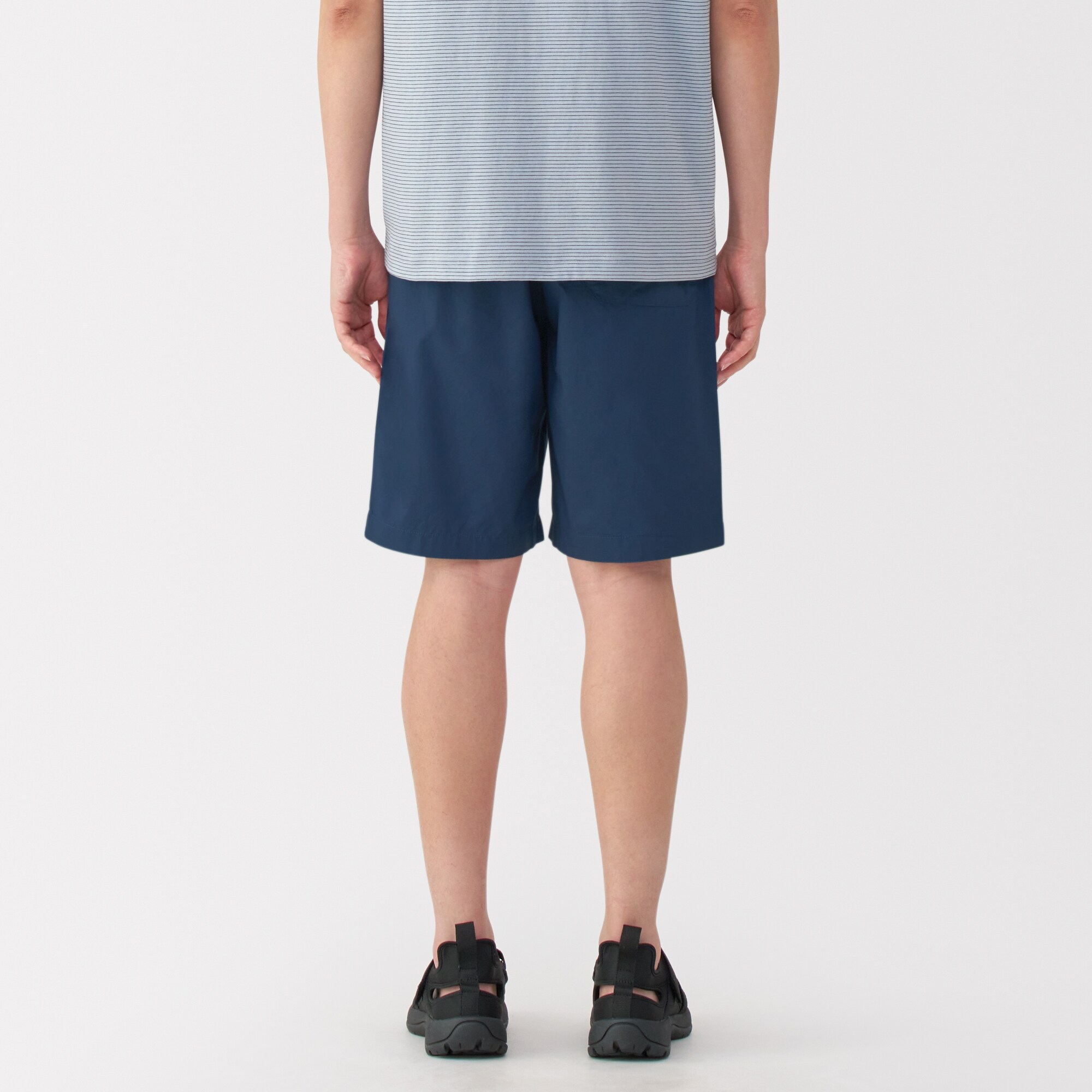 紳士　洗いざらしブロードイージーショートパンツ