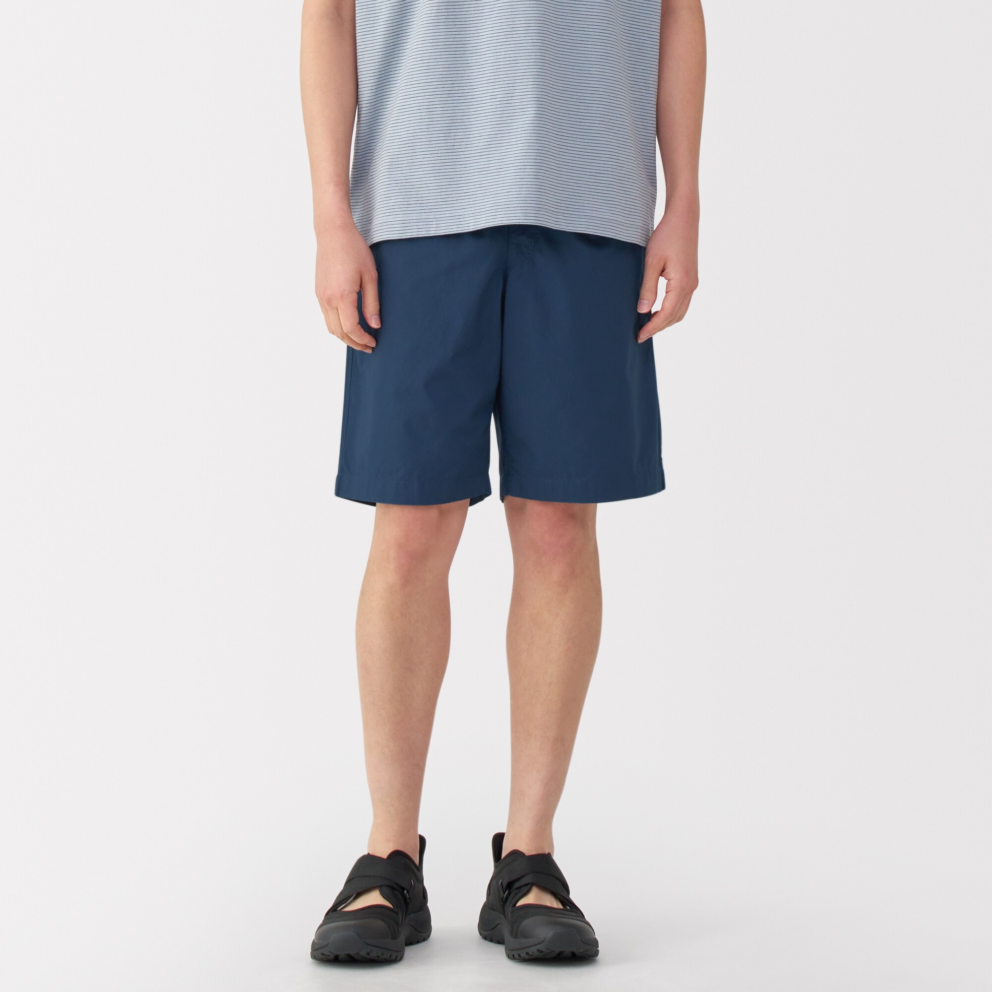 紳士　洗いざらしブロードイージーショートパンツ