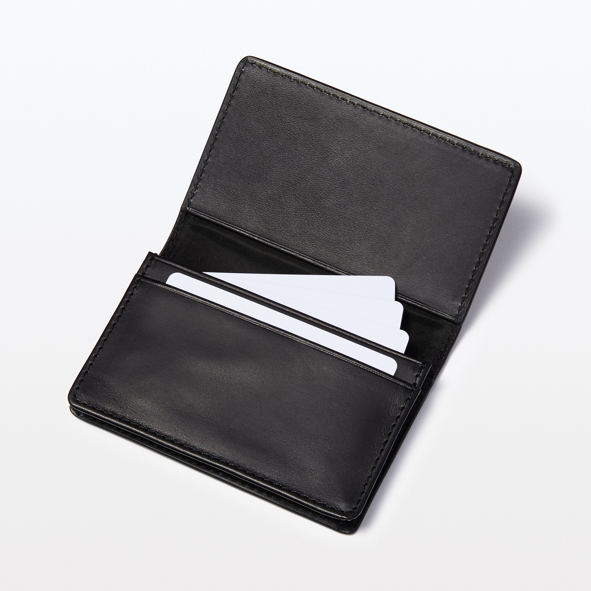 無印良品　ベジタブルタンニンレザー 長財布 黒　ブラック ベジタブルタンニンレザー 三つ折り財布 | 無印良品