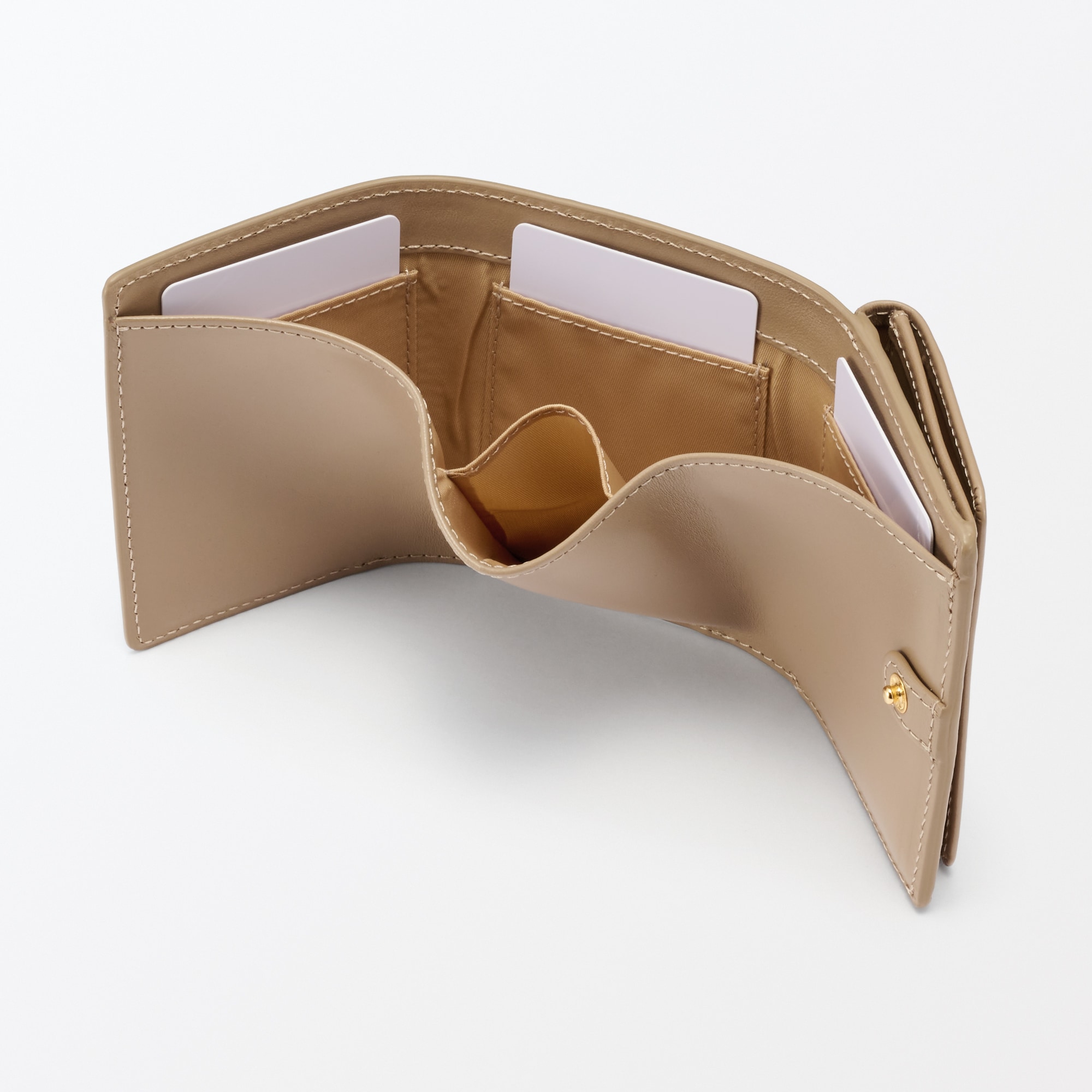 ベジタブルタンニンレザー　三つ折り財布