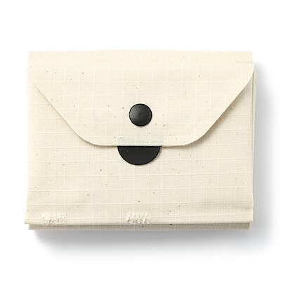 耐水生地を使った　コットンウェルダー　三つ折り財布