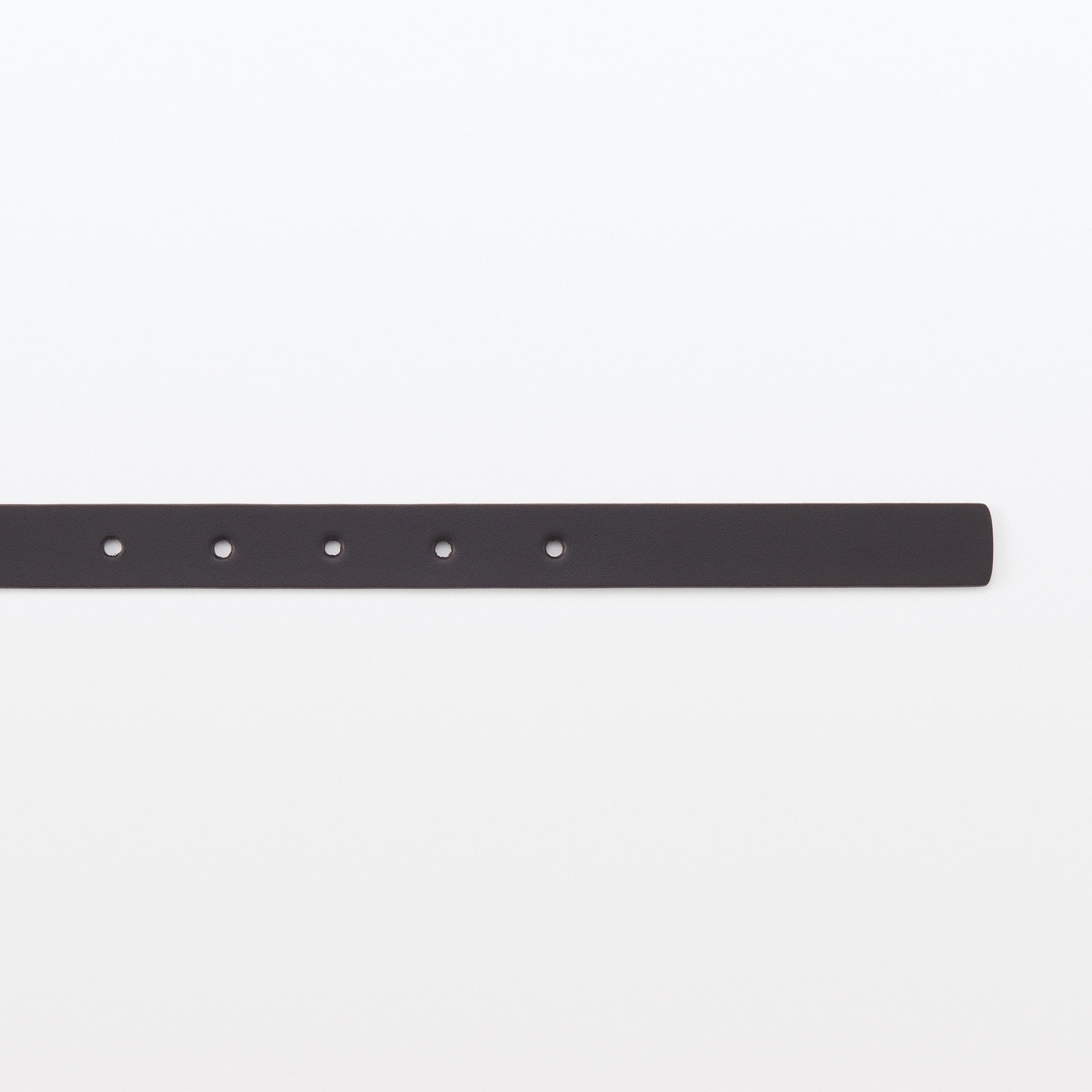 ベジタブルタンニンレザー　長さ調節式ベルト　細幅